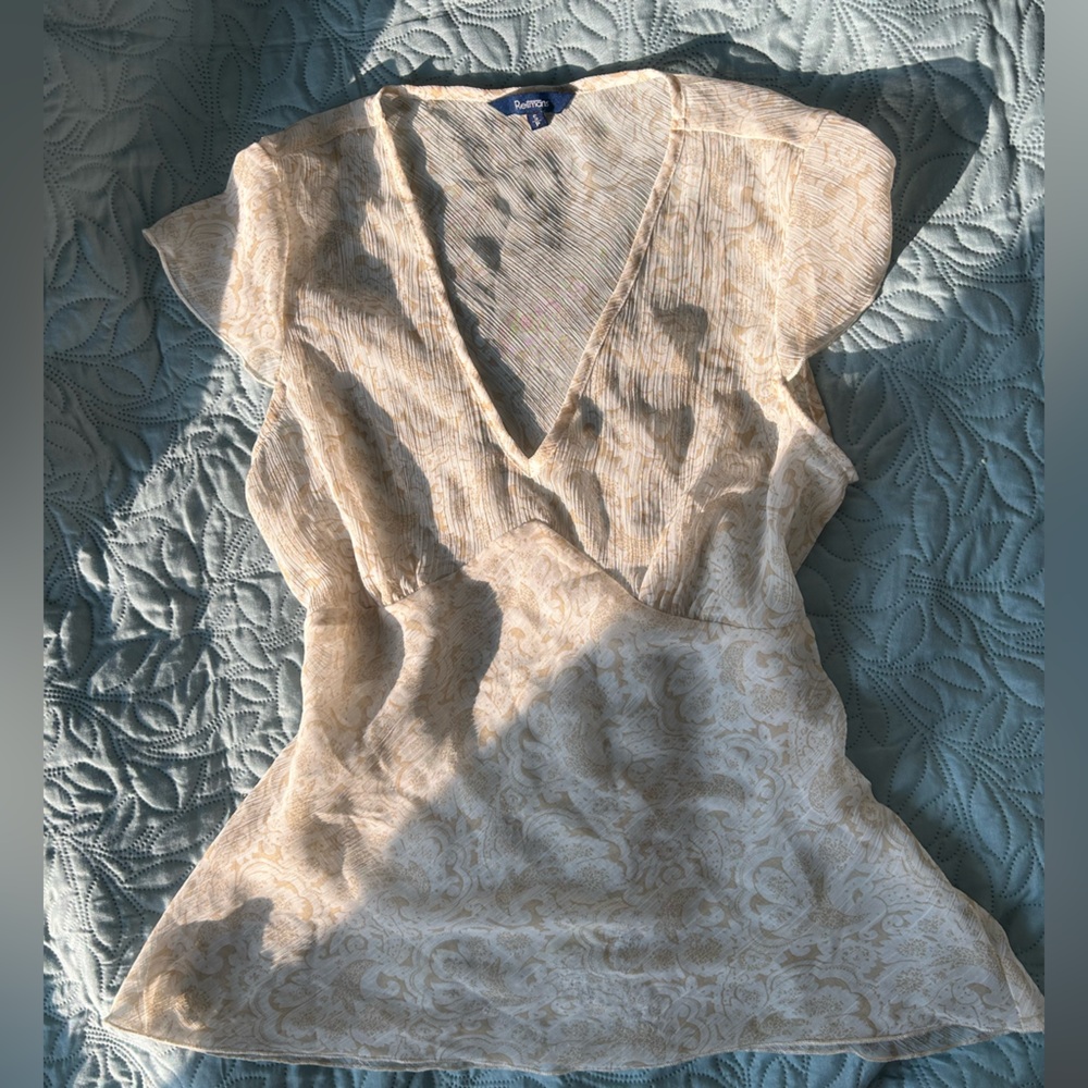 Reitmans Beige Textured Top